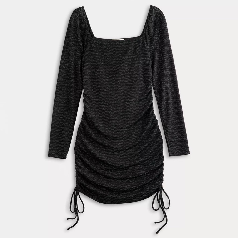 Live to Be Spoiled Juniors Sparkle Ruched Dress XXL